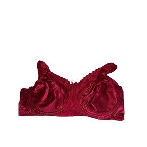 Playtex Secrets Lifts Bra Size 38D Style 4422 Red Floral Unlined Underwire